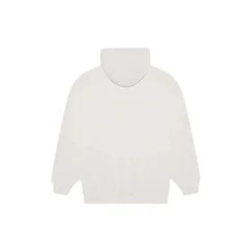 Balenciaga FW21-logotyp med alfabettryck, långärmad hoodie för män, krämvit 570811TIV552970