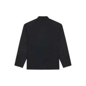 Balenciaga FW21 Retro Knit stor jacka för män, svart 662388TAV041000
