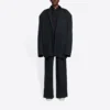 Balenciaga FW21 Retro Knit stor jacka för män, svart 662388TAV041000