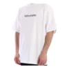 Balenciaga, herr, symbolisk rundhalsad tröja med alfabettryck, kortärmad, vit 620969TIV509040