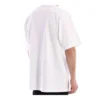 Balenciaga, herr, symbolisk rundhalsad tröja med alfabettryck, kortärmad, vit 620969TIV509040