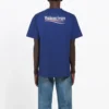 Balenciaga herrtröja med Political Campaign-tryck, kortärmad, kungsblå 508203TAV444540