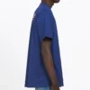 Balenciaga herrtröja med Political Campaign-tryck, kortärmad, kungsblå 508203TAV444540
