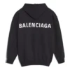 Balenciaga herrtröja med stor logotryck, svart 556143TAV371000