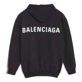 Balenciaga herrtröja med stor logotryck, svart 556143TAV371000