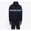 Balenciaga herrtröja med stor logotryck, svart 556143TAV371000