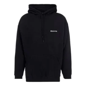 Balenciaga-hoodie för män i ren bomull, svart 570811TJV851070