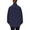 Balenciaga-jackor med logotyp, dragkedja och ståkrage för män, blå 622002TIO508065