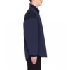 Balenciaga-jackor med logotyp, dragkedja och ståkrage för män, blå 622002TIO508065