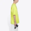 Balenciaga kortärmad tröja för män med alfabettryck, fluorescerande grön 620969TIVG97072