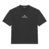 Balenciaga kortärmad tröja för män med alfabettryck, svart 612966TJVD91034