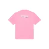 Balenciaga kortärmad tröja för män med logotryck, rosa 641675TJVF75713