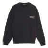 Balenciaga-logotyp, långärmad tröja för män, svart 556147TBV141000