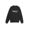 Balenciaga-logotyp, långärmad tröja för män, svart 556147TBV141000