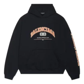 Balenciaga-luvtröja i vid passform ”Black” 674986TLVJ21074