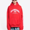 Balenciaga-luvtröja, vid passform, ”Red” 674986TLVJ26441