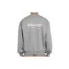 Balenciaga Micro Mark med alfabetmönster, rundhalsad tröja för män, grå 556147TBV141300