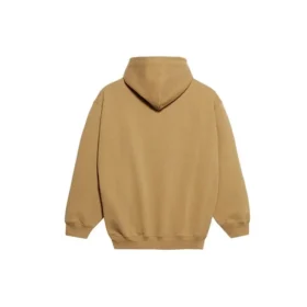 Balenciaga Paris Laurel Fleece-tröja för män med tryck, khaki 570811TIV259605