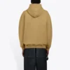 Balenciaga Paris Laurel Fleece-tröja för män med tryck, khaki 570811TIV259605