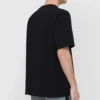 Balenciaga Paris Love T-shirt för män, normal passform, tryck, korta ärmar, svart 594579TGV431000