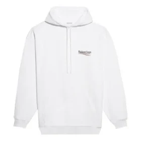 Balenciaga Political Campaign Logo för män, vit 600583TIV539040
