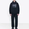 Balenciaga Portrait-logotryck för män, svart 620973TIVA21000