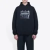 Balenciaga Portrait-logotryck för män, svart 620973TIVA21000