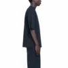 Balenciaga Retro Uniform Loose Design kortärmad tröja för män, svart 620969TIV791000