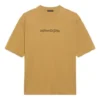 Balenciaga rundhalsad kortärmad tröja med alfabettryck för män, khaki 620969TIV509605