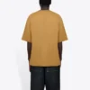 Balenciaga rundhalsad kortärmad tröja med alfabettryck för män, khaki 620969TIV509605