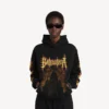 Balenciaga Sacra Cœur-luvtröja för dam i medium passform, svart