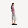 Balenciaga Sacra Cœur-luvtröja med dragkedja i medium passform för damer, i färgen Old Pink