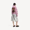 Balenciaga Sacra Cœur-luvtröja med dragkedja i medium passform för damer, i färgen Old Pink