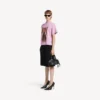 Balenciaga Sacra Cœur T-shirt för dam i medium passform  i gammaldags rosa