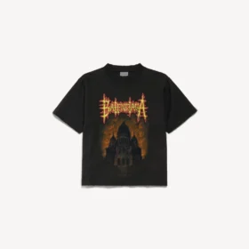 Balenciaga Sacra Cœur T-shirt för dam i medium passform i svart