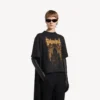 Balenciaga Sacra Cœur Train T-shirt för dam i svart Balenciaga Sacra Cœur Train T-shirt för dam i svart