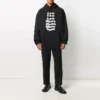 Balenciaga-skor för män med alfabetmönster, svarta, 641679TJV931070