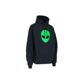 Balenciaga SS21 Alien-logotryck för män, tjockare tryck, klassisk svart 641679TJV959113