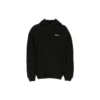 Balenciaga SS21 bomullströja för män, stor, med huva och långa ärmar, svart 620973TKV871070