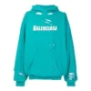 Balenciaga SS21 Classic Alphabet Printing Hole Sky Blue för män 659403TKVB64661