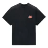Balenciaga SS21 Flame Retro kortärmad tröja för män, svart 656978TKV701076