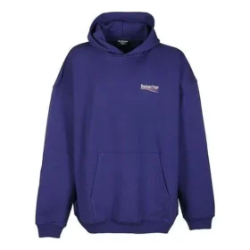 Balenciaga SS21 för män, tryckt, blå 620973TIV531195