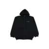 Balenciaga SS21 jacka med dragkedja och långa ärmar för män, svart 641659TIV551070