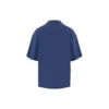 Balenciaga SS21 löpartröja för män med mönstertryck och logotyp, lös passform, kortärmad, blå 641614TJVK64866