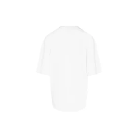 Balenciaga SS21 maratonlöpningsmönster med tryckt logotyp, kortärmad vit herrtröja 641614TJVK69040