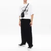 Balenciaga SS21 maratonlöpningsmönster med tryckt logotyp, kortärmad vit herrtröja 641614TJVK69040