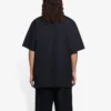 Balenciaga SS21 mönstrad rundhalsad kortärmad tröja för män, svart 651795TKV771070