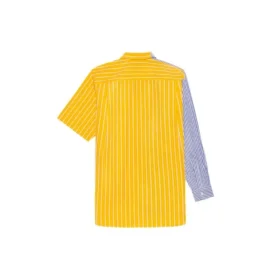 Balenciaga SS21 randig skjorta med lösa ärmar för män 658850TIM369086