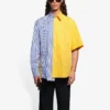 Balenciaga SS21 randig skjorta med lösa ärmar för män 658850TIM369086