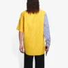 Balenciaga SS21 randig skjorta med lösa ärmar för män 658850TIM369086